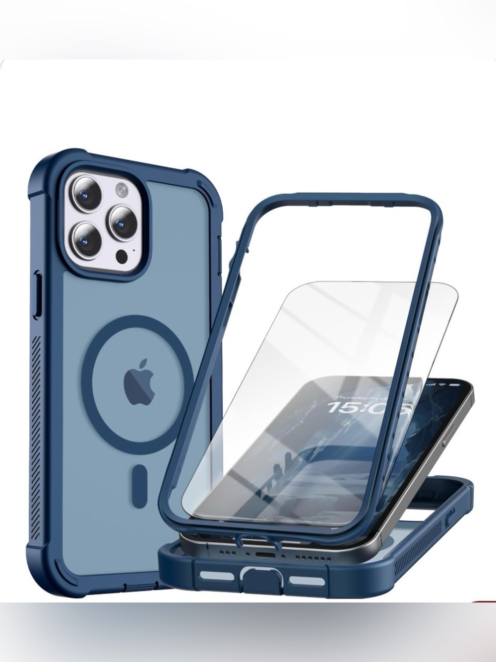 IPhone 13 Pro Max Case Magnetic Ring with MagSafe  6.7” - BLUE